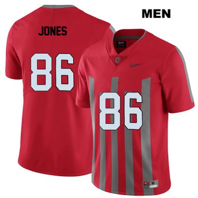 Men's NCAA Ohio State Buckeyes Dre'Mont Jones #86 College Stitched Elite Authentic Nike Red Football Jersey YP20Z10OU